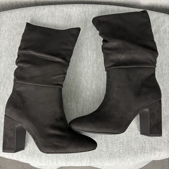 Chinese Laundry Womens Boots Size 9 Black Suedette office event goth - Picture 7 of 16